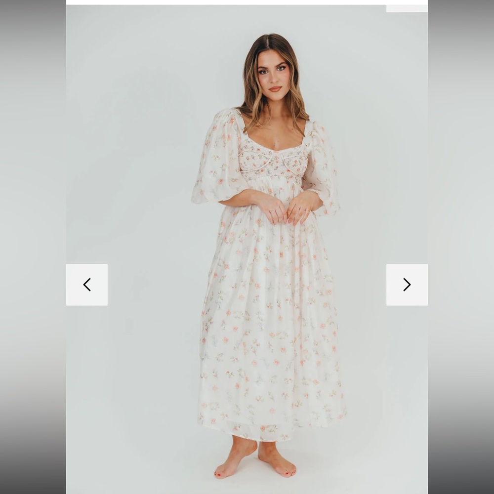 Harlow Maxi Dress Tiny pink floral